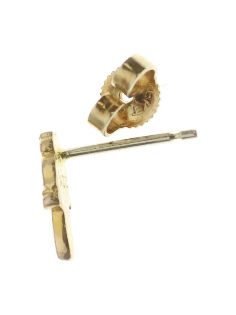 Chrome Hearts 22k Stack Dagger Stud Earrings Gold